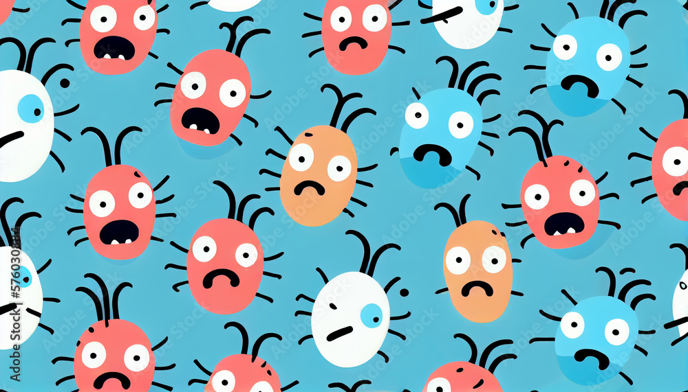 seamless pattern with monsters seamless pattern with monsters
