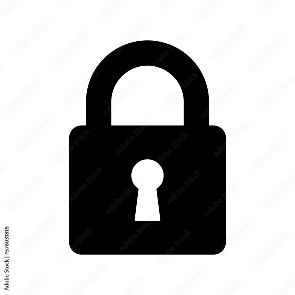 padlock icon vector logo template, secure icon padlock icon vector logo template, secure icon