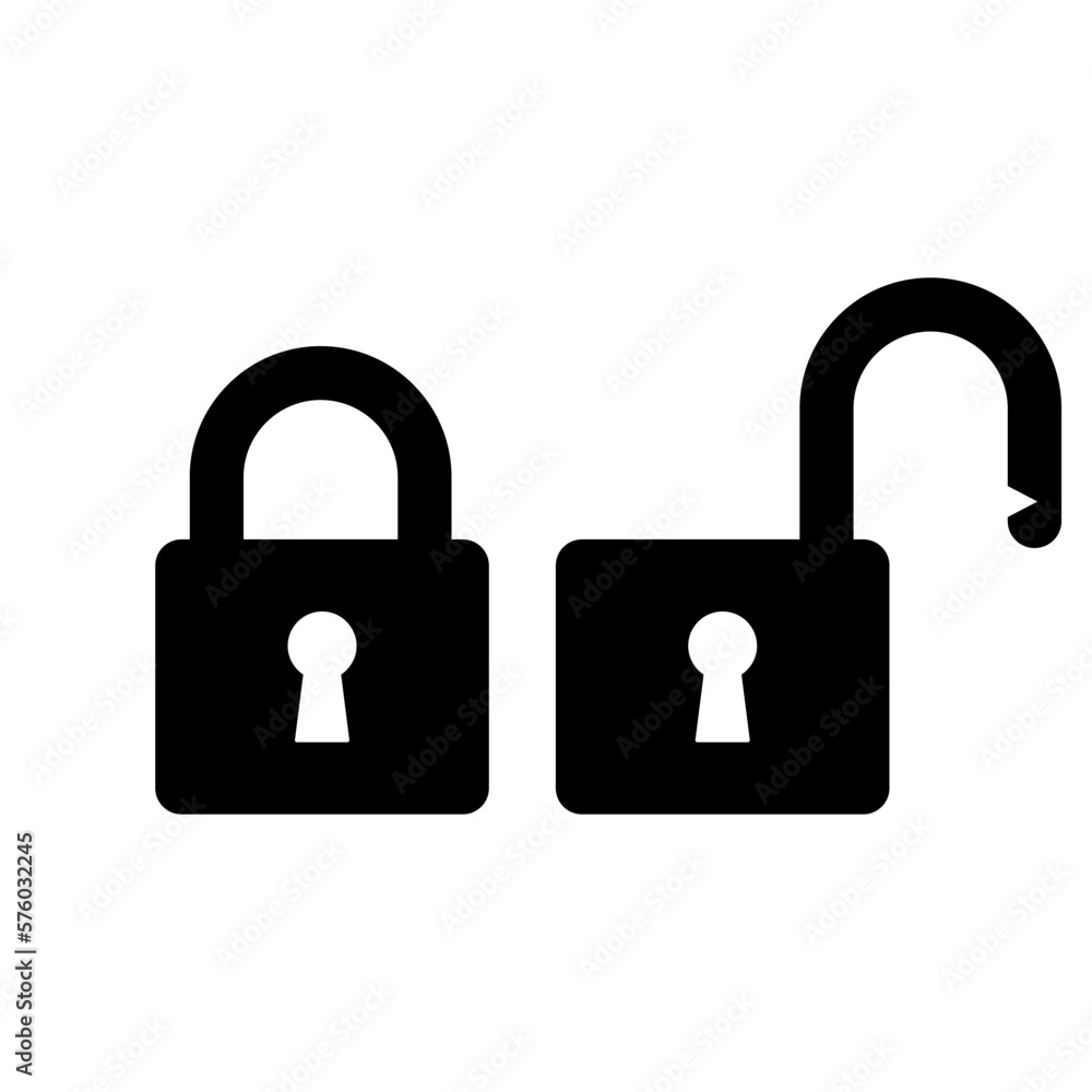 padlock icon vector logo template, secure icon padlock icon vector logo template, secure icon