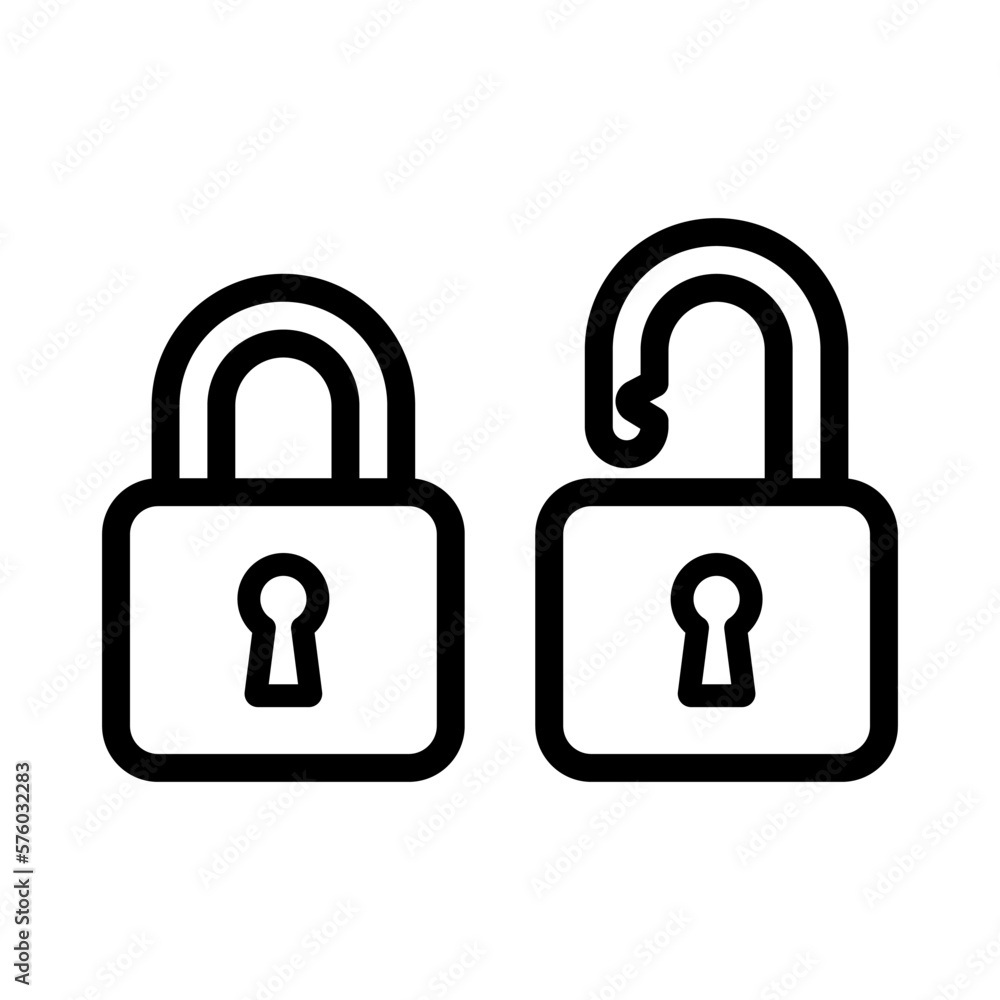 padlock icon vector logo template, secure icon padlock icon vector logo template, secure icon