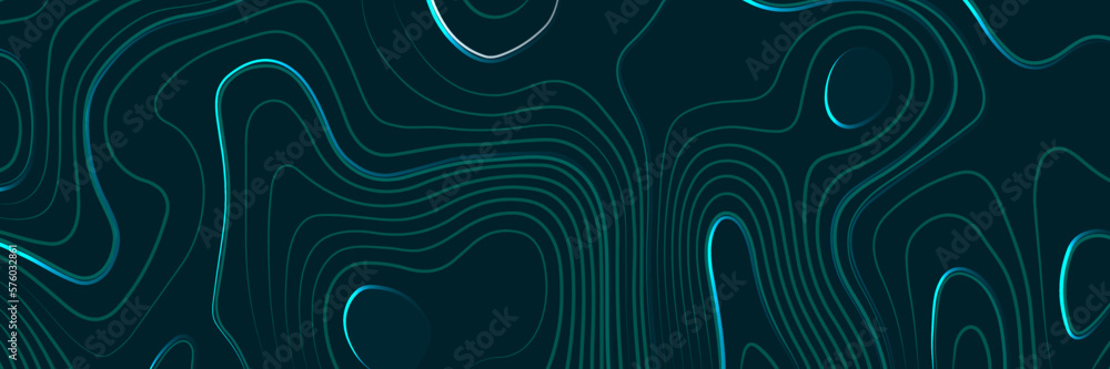 Geographic topography contours map background, curved reliefs background. - obrazy, fototapety, plakaty 