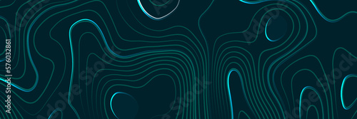 Geographic topography contours map background, curved reliefs background.