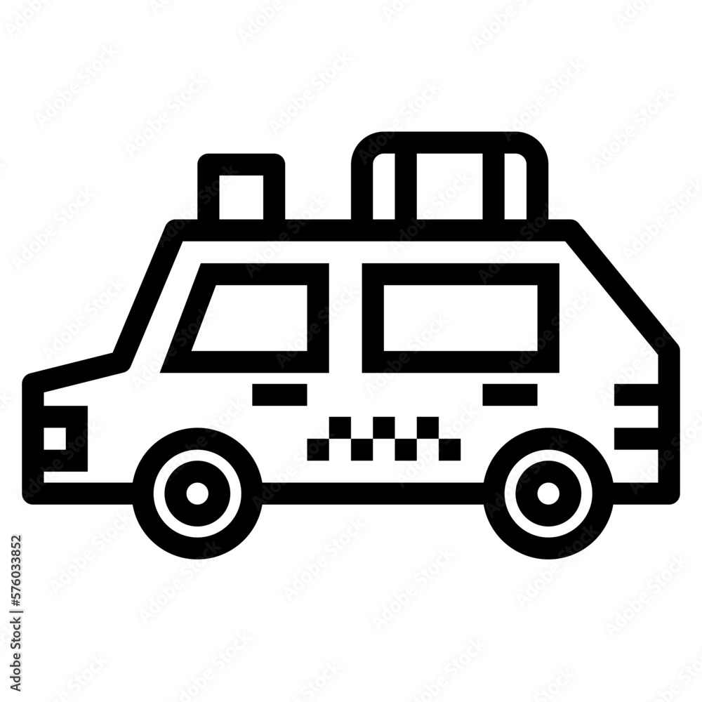 taxi line icon style