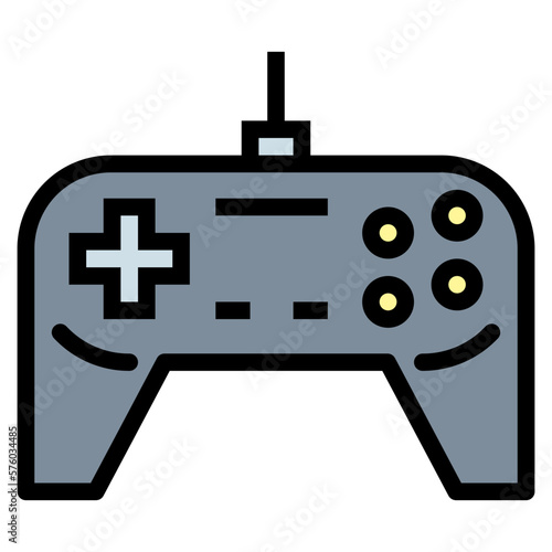 game filled outline icon style