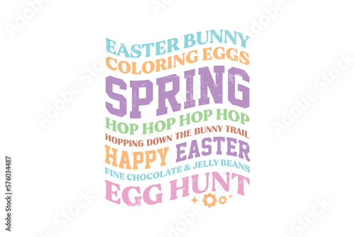 Retro Easter Quotes Typography T shirt Design