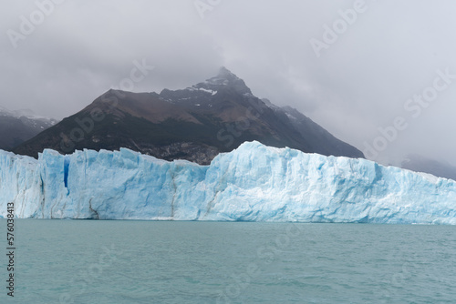 Perito Moreno Glacier, El Calafate, Argentina on January 25, 2023: here one of the South American glaciers.