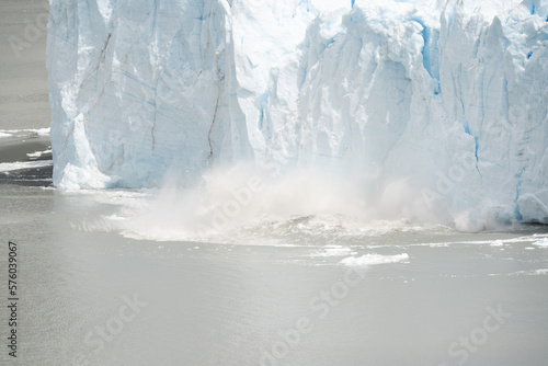 Perito Moreno Glacier, El Calafate, Argentina on January 25, 2023: here one of the South American glaciers.