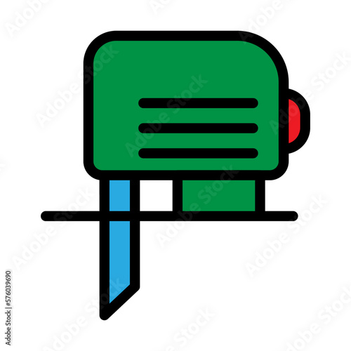 Electro jig saw line icon isolated on white background. Black flat thin icon on modern outline style. Linear symbol and editable stroke. Simple and pixel perfect stroke vector illustration.