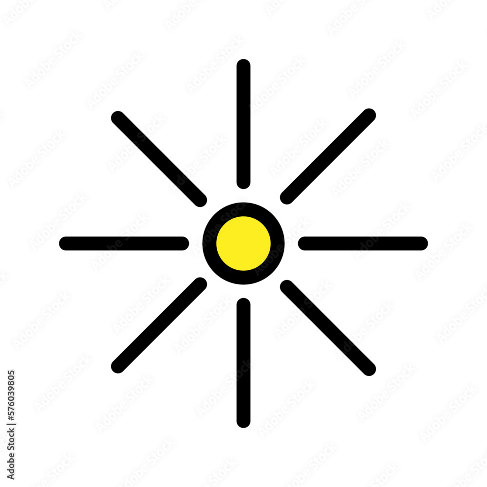 Sun line icon isolated on white background. Black flat thin icon on modern outline style. Linear symbol and editable stroke. Simple and pixel perfect stroke vector illustration. Sun line icon isolated on white background. Black flat thin icon on modern outline style. Linear symbol and editable stroke. Simple and pixel perfect stroke vector illustration.