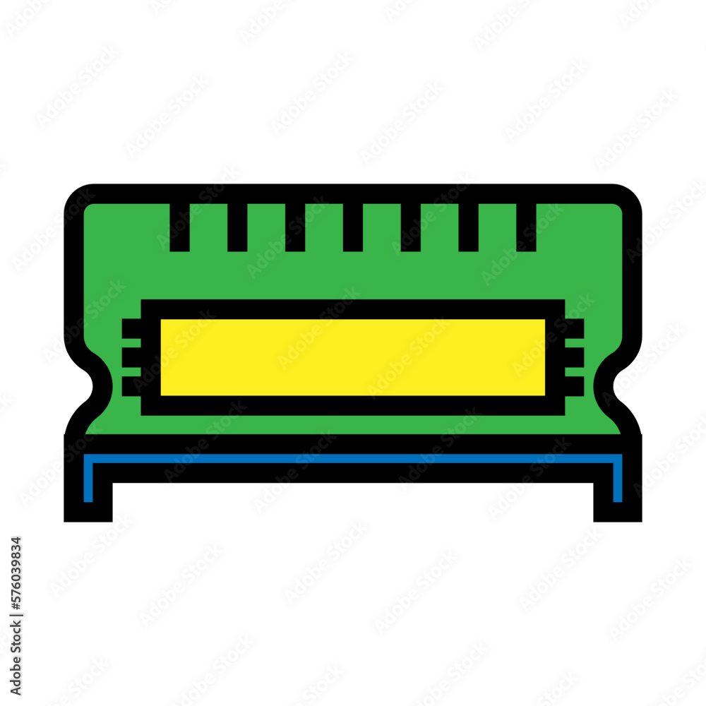 RAM memory line icon isolated on white background. Black flat thin icon on modern outline style. Linear symbol and editable stroke. Simple and pixel perfect stroke vector illustration RAM memory line icon isolated on white background. Black flat thin icon on modern outline style. Linear symbol and editable stroke. Simple and pixel perfect stroke vector illustration