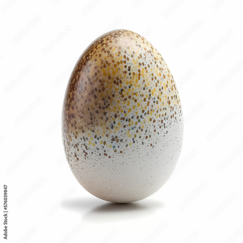 Easter egg isolated on white. Generative AI Easter egg isolated on white. Generative AI
