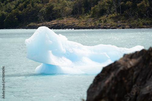 Perito Moreno Glacier, El Calafate, Argentina on January 25, 2023: here one of the South American glaciers.