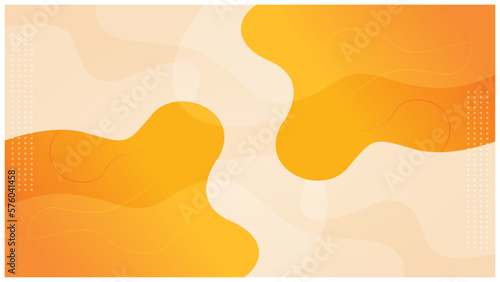 Orange background with gradient waveforms