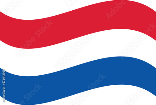 Vector illustration of the flag of the Netherlands