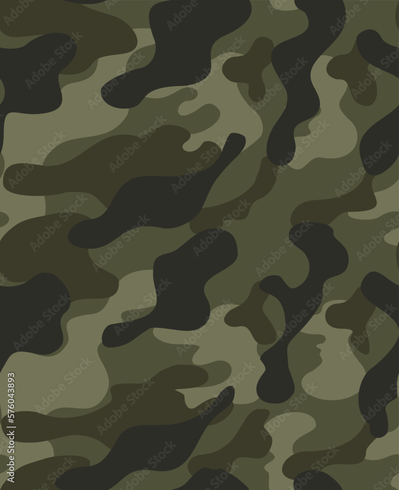 Army camo seamless pattern vector khaki texture, forest background disguise. Ornament
Army camo seamless pattern vector khaki texture, forest background disguise. Ornament