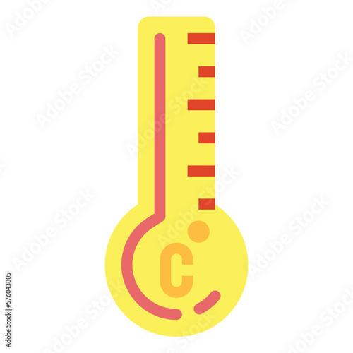 celsius flat icon style