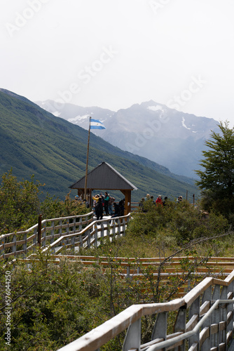 Perito Moreno Glacier, El Calafate, Argentina on January 25, 2023: here one of the South American glaciers.