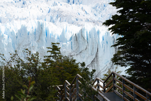 Perito Moreno Glacier, El Calafate, Argentina on January 25, 2023: here one of the South American glaciers.