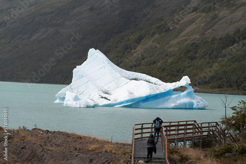 Perito Moreno Glacier, El Calafate, Argentina on January 25, 2023: here one of the South American glaciers.