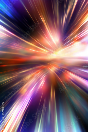 Chaos of Colorful Lights on Abstract Texture