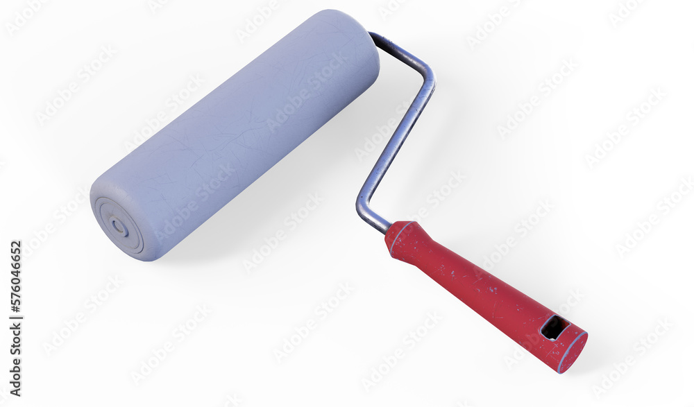 3D Rendering of paint roller 3D Rendering of paint roller