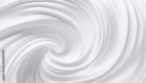 White swirl texture of cream background, generative ai