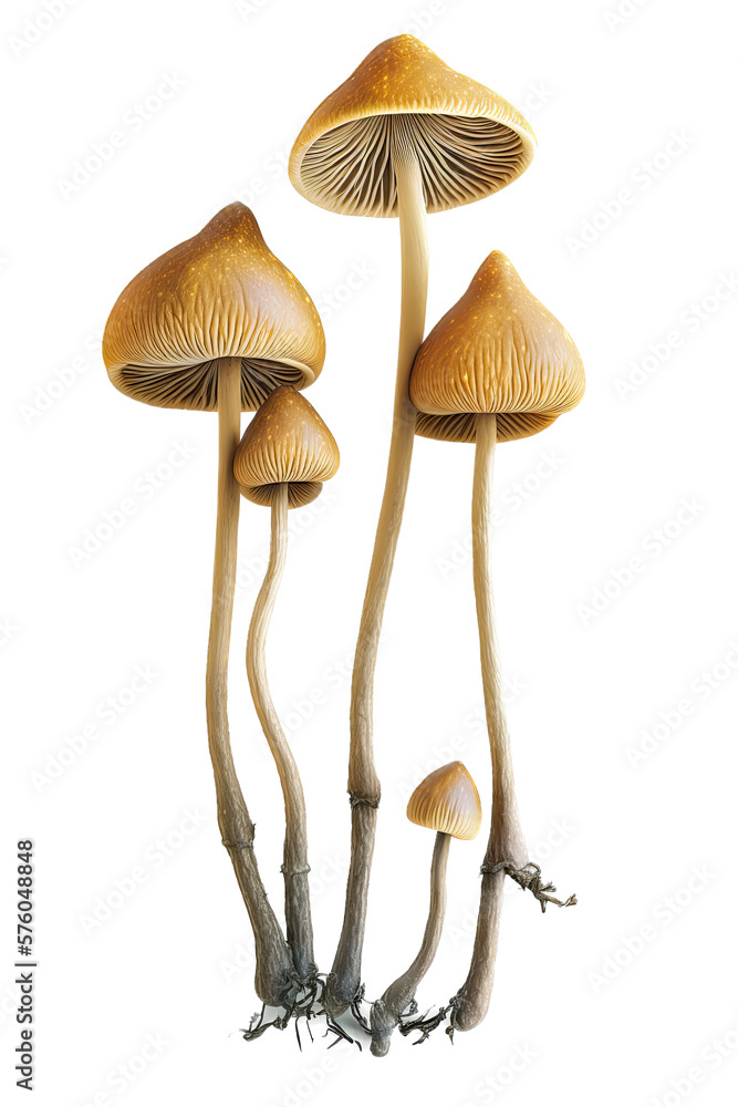 Liberty Cap Psilocybin Mushroom Illustration, Transparent Background, PNG, Generative AI Liberty Cap Psilocybin Mushroom Illustration, Transparent Background, PNG, Generative AI