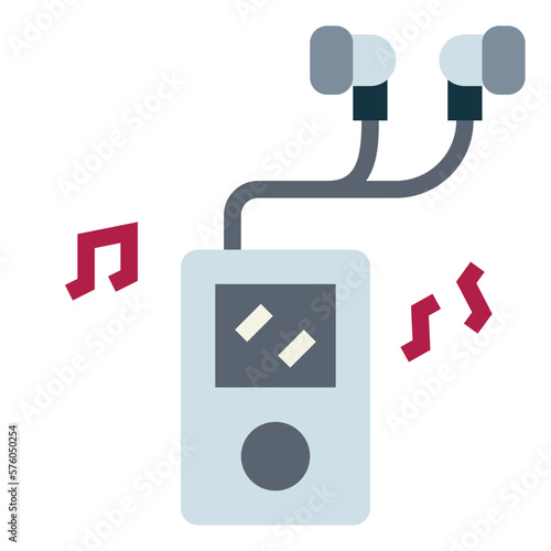 ipod flat icon style