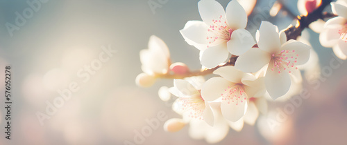 Almond blossom   generative AI illustration