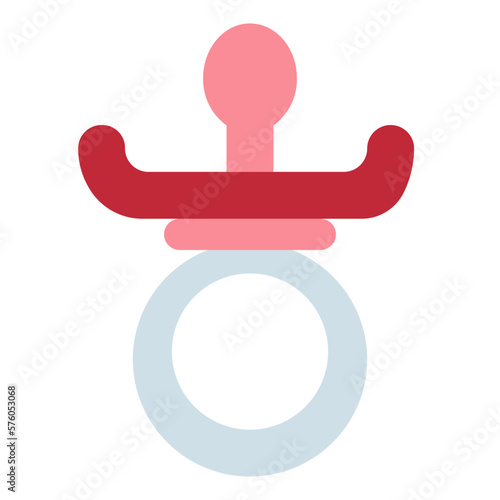 pacifier flat icon style