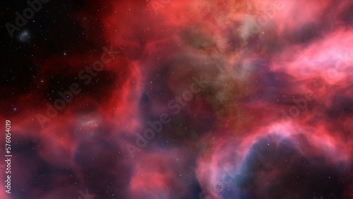 nebula gas cloud in deep outer space 