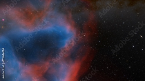 nebula gas cloud in deep outer space 