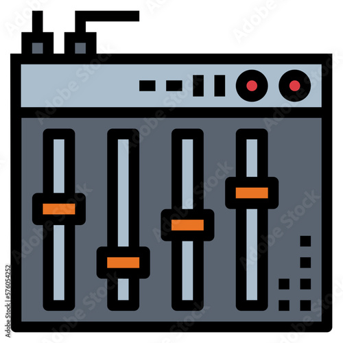 settings filled outline icon style