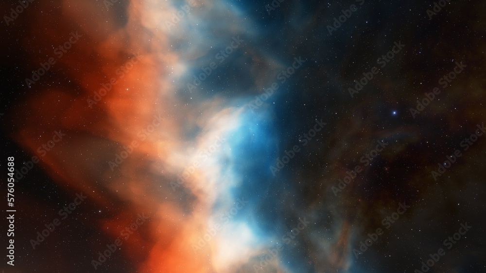 Fototapeta premium Night sky - Universe filled with stars, nebula and galaxy 