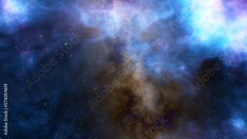 Night sky - Universe filled with stars  nebula and galaxy 