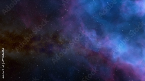 Night sky - Universe filled with stars  nebula and galaxy 