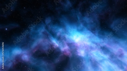 Universe filled with stars, nebula and galaxy 