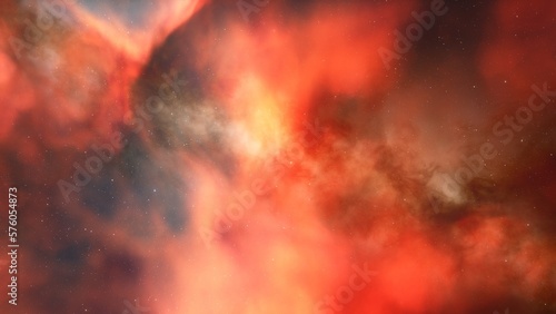 bright nebula, nebula in space, majestic red-purple nebula, beautiful space background 3D render 