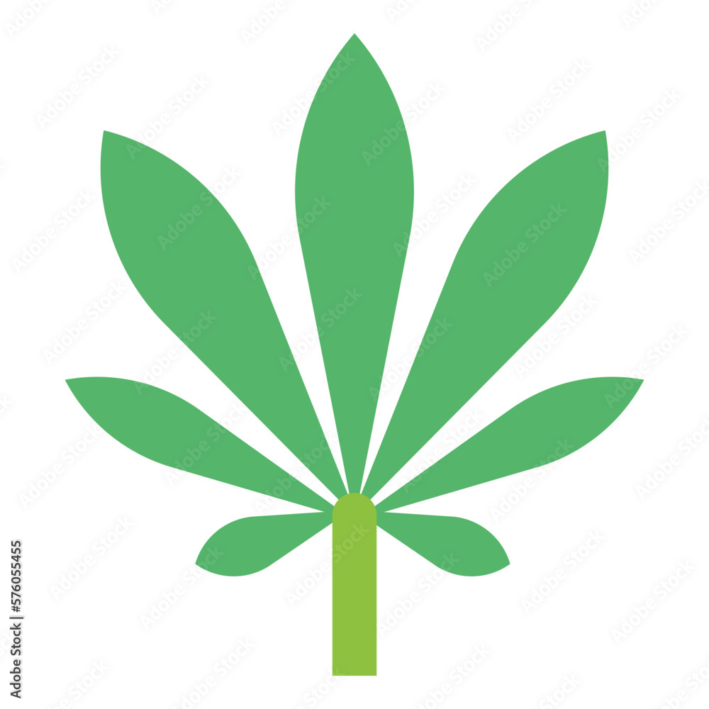 Weed flat icon style Weed flat icon style