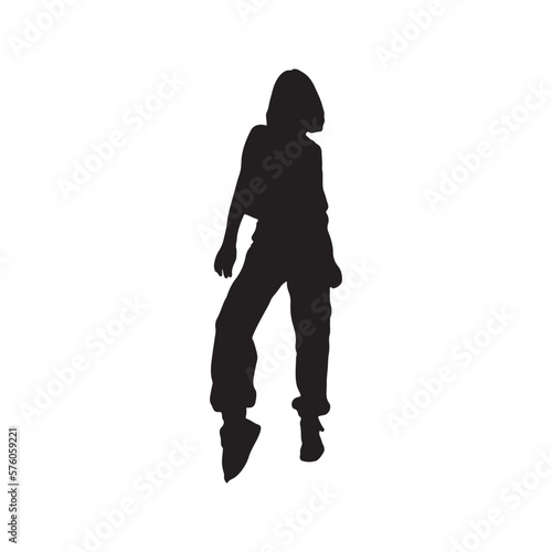 Woman art. Minimal female body with, retro painting of woman silhouettes. Contemporary interior posters, vector outline design © Prantommj