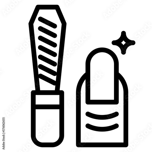 nail file line icon style
