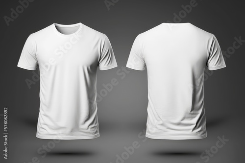 White t-shirt mockup, Generative AI