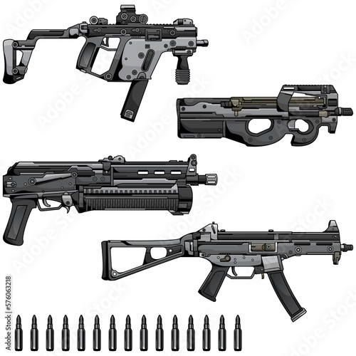 modern various assault rifles