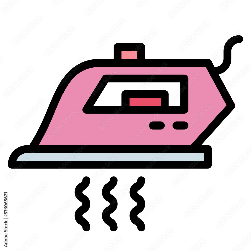 iron filled outline icon style iron filled outline icon style