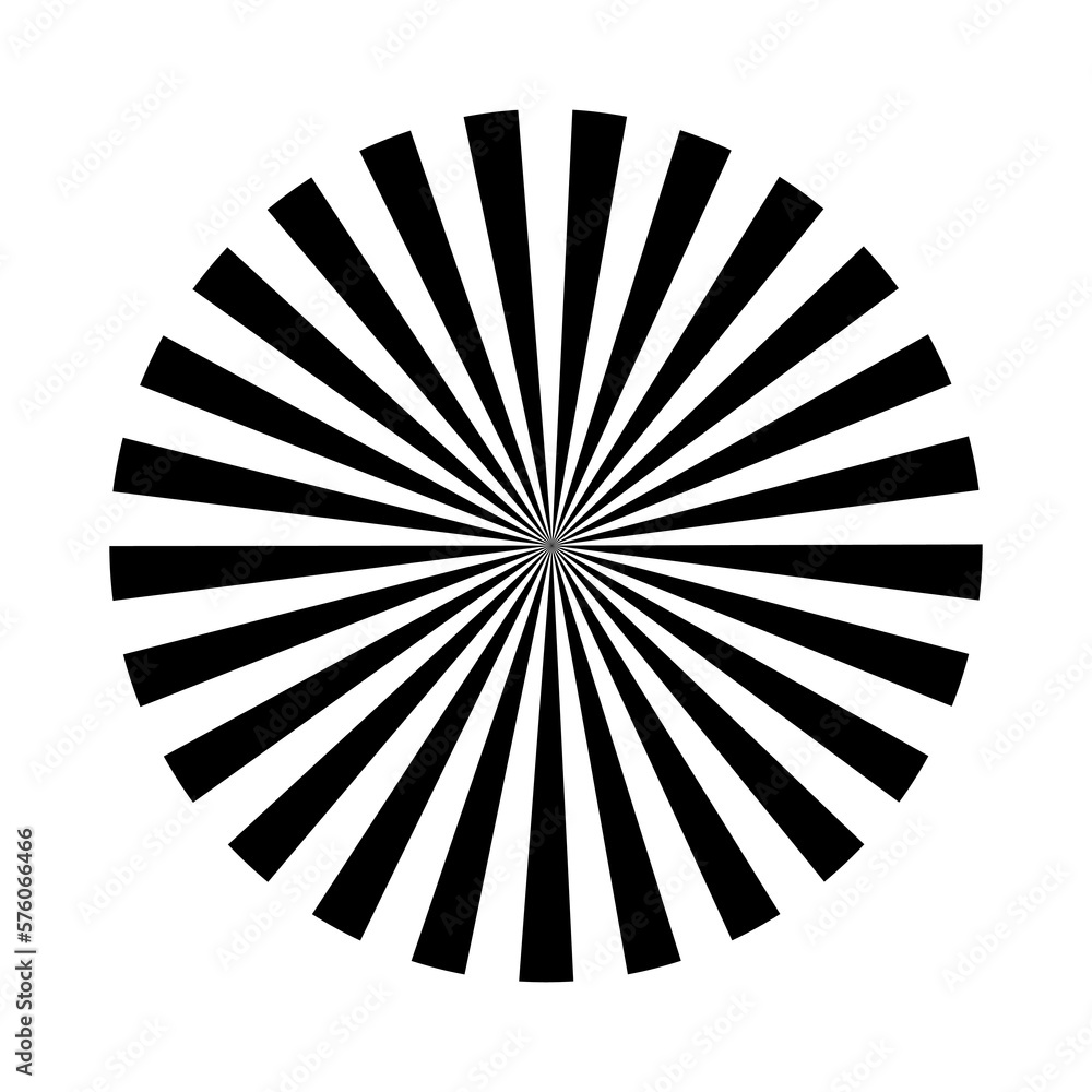 Circle line. Sunshine light ray. Black beam isolated on white ...
