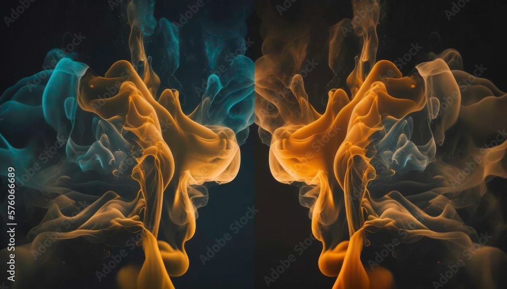 Fototapeta premium fire in the dark