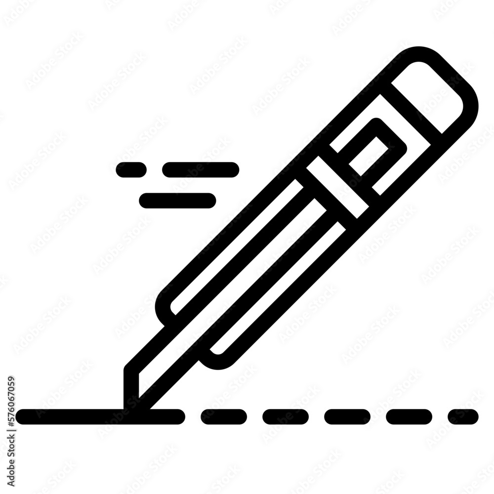 cutter line icon style cutter line icon style