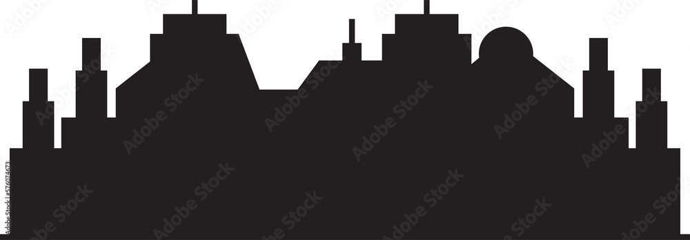 city skyline silhouette illustration