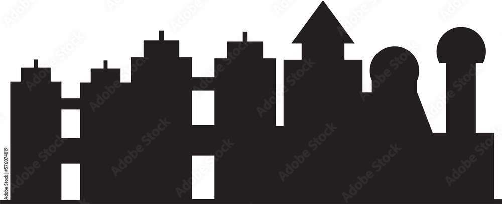 city skyline silhouette illustration