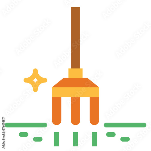 rake flat icon style